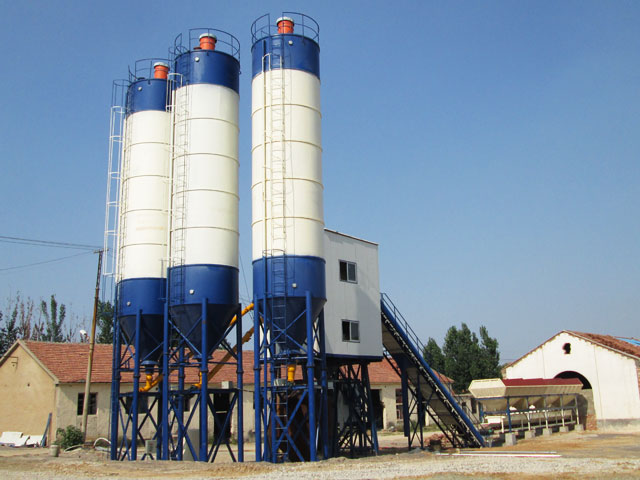 HZS60小型(xing)商品混凝土攪(jiǎo)拌站