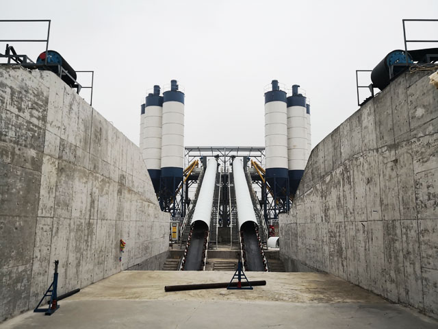 HZS120水(shui)工用混凝土攪(jiǎo)拌站