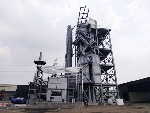 宏健(jiàn)系列LB3000瀝青混凝(ning)土攪拌站配套(tao)LRZ120型瀝青廠拌熱(re)再生設備